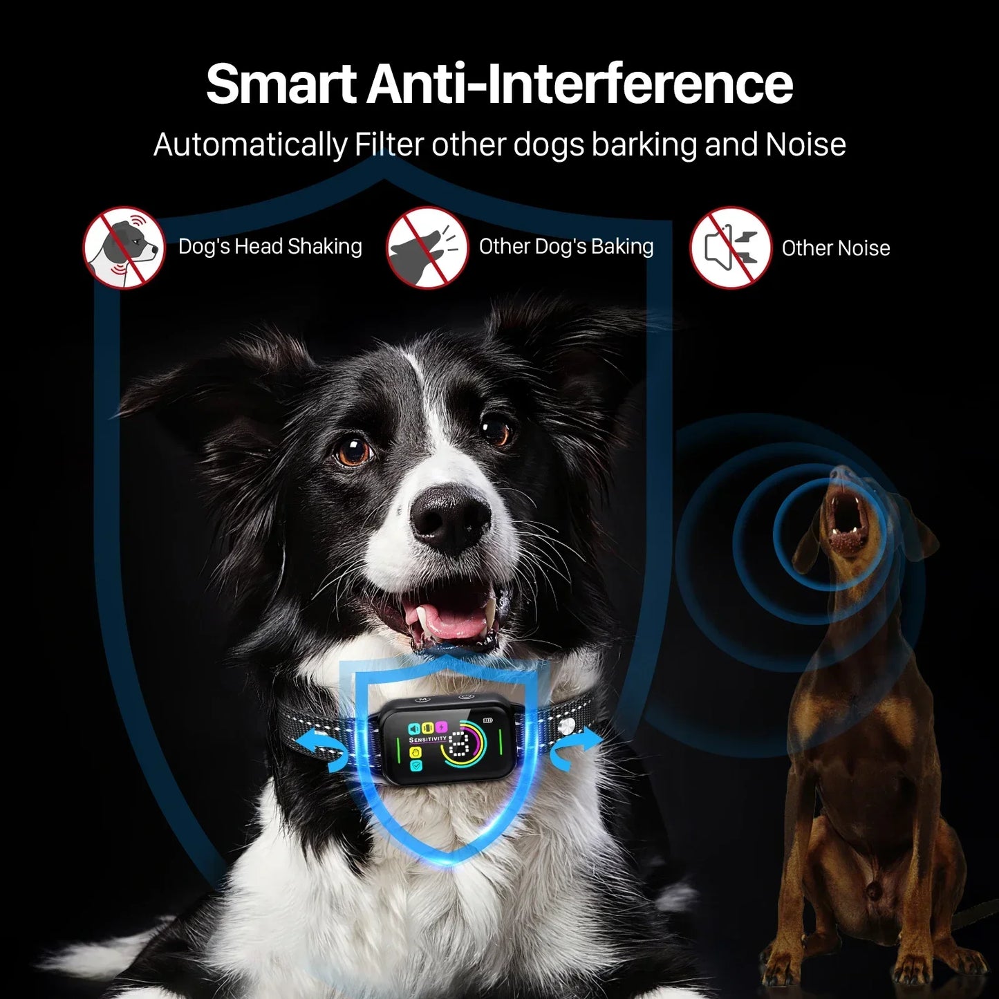 Waterproof Anti Bark Collar - Electric Dog Training Device